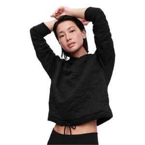 ▪️Jacquard Hoodie Women's Black Quilted Hoodie▪️